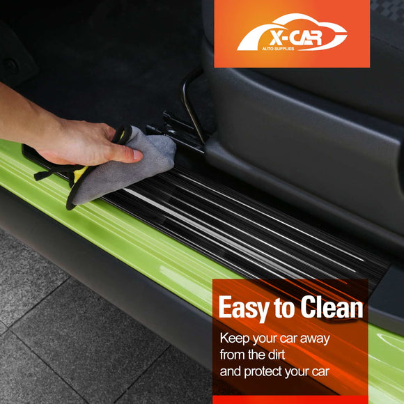 Door Sill Plate Protector Set for Suzuki Jimny XL 5-Door 2023-Onwards Front Rear Entry Car Threshold Scuff Trim Covers Guards Accessories