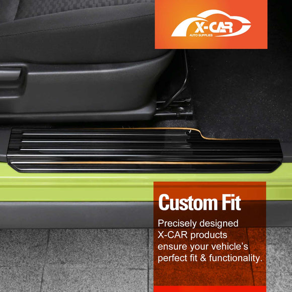 Door Sill Plate Protector Set for Suzuki Jimny XL 5-Door 2023-Onwards Front Rear Entry Car Threshold Scuff Trim Covers Guards Accessories