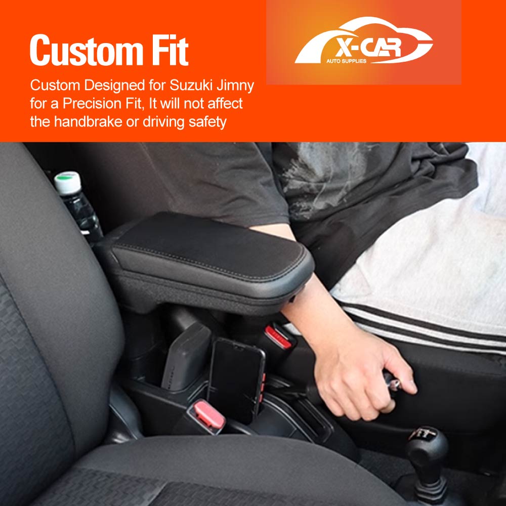 Central Armrest Storage Box with Cup Holder for Suzuki Jimny XL 5-Door 2023-2025 Interior Accessories