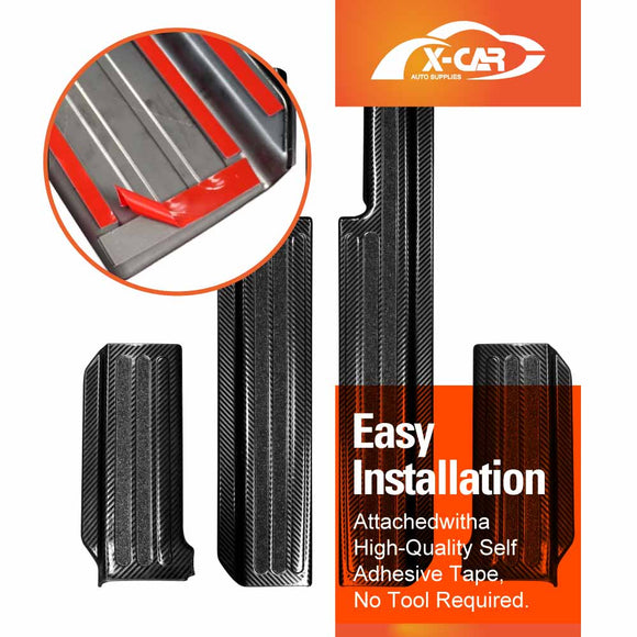 Door Sill Plate Protector Set for Suzuki Jimny XL 5-Door 2023-Onwards Front Rear Entry Car Threshold Scuff Trim Covers Guards Accessories