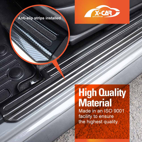 Door Sill Plate Protector Set for Suzuki Jimny XL 5-Door 2023-Onwards Front Rear Entry Car Threshold Scuff Trim Covers Guards Accessories