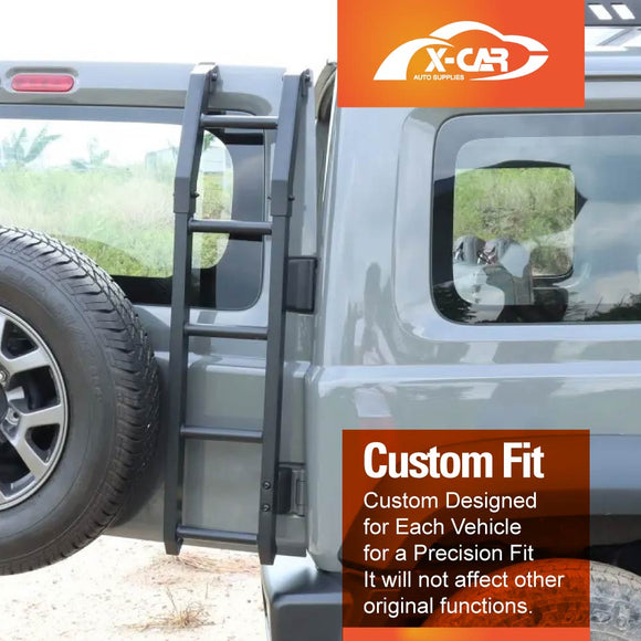 Rear Ladder/ Side Ladder for Suzuki Jimny XL 5-Door 2023-Onwards Tailgate Aluminum Alloy Climbing Rack