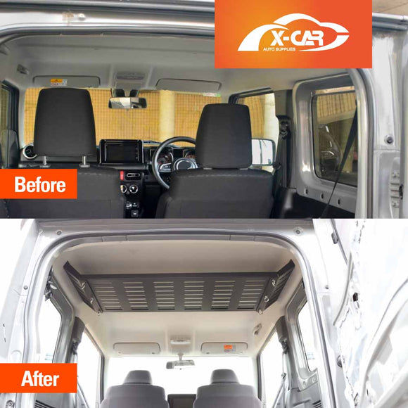 Rear Rack Storage Ceiling Shelf for Suzuki Jimny 3-Door 2018-Onwards Interior Bracket Luggage Organizer