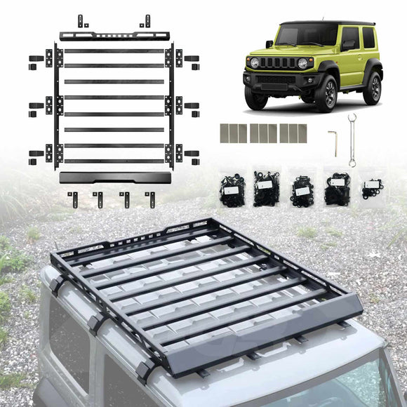 Roof Rack Side Awning for Suzuki Jimny 3-Door 2018-Onwards Multi-Functional Expansion Platform 4WD Off-Road Acessories