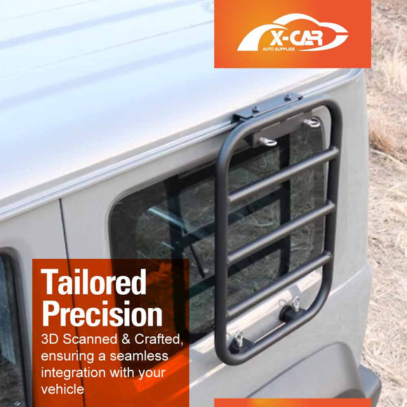 Rear Ladder/ Side Ladder for Suzuki Jimny XL 5-Door 2023-Onwards Tailgate Aluminum Alloy Climbing Rack