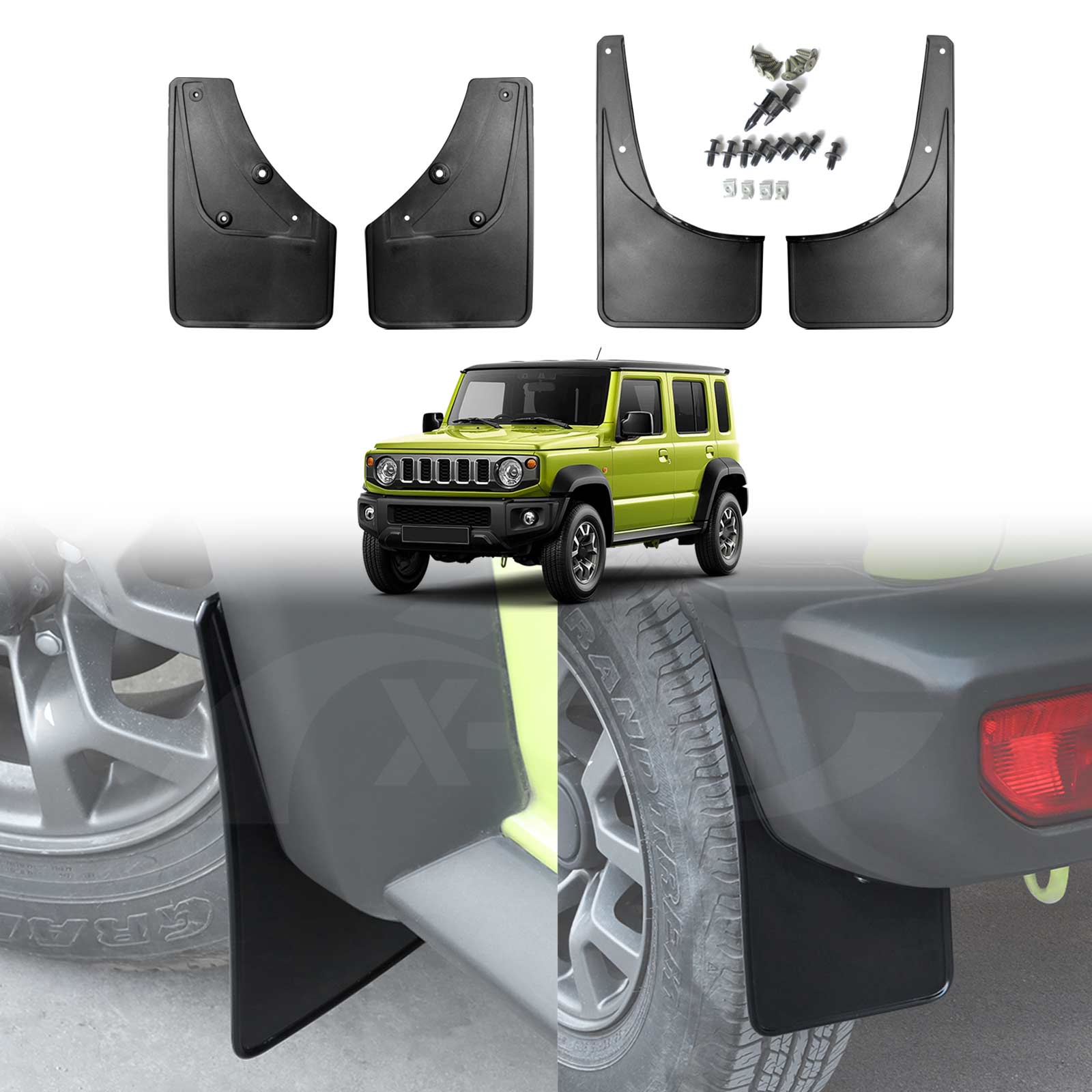 Mud Flaps for Suzuki Jimny XL 5Door 20232024 Splash Guards Mudguard