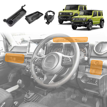 Dash Center Console Organizer for Suzuki Jimny 2018-Onwards Passenger Handle Tray Cup Holder