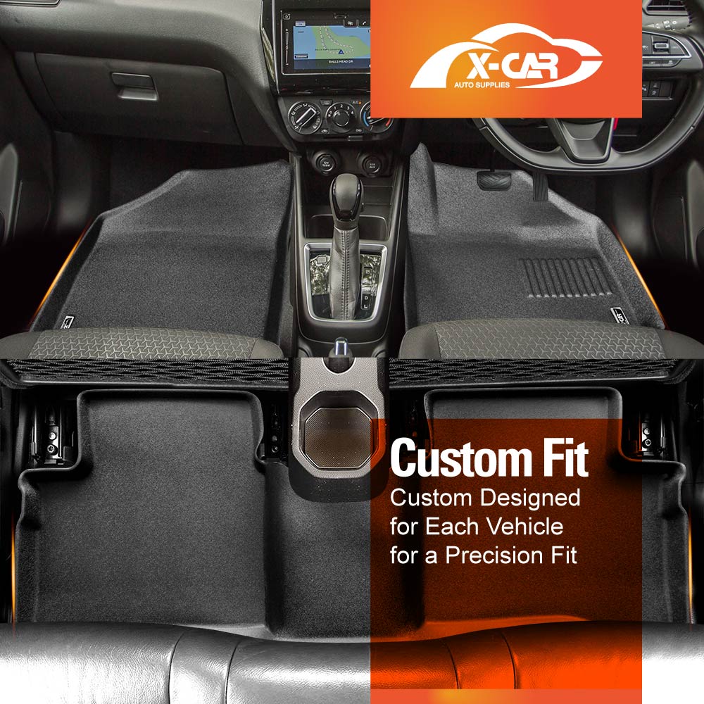 3D Floor Mats for Suzuki Swift 2017-2024 All-Weather Liners | X-CAR