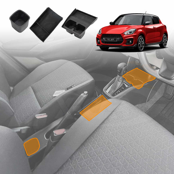 Centre Console Organizer for Suzuki Swift 3rd Gen 2017-2024 Storage Box Interior Accessories