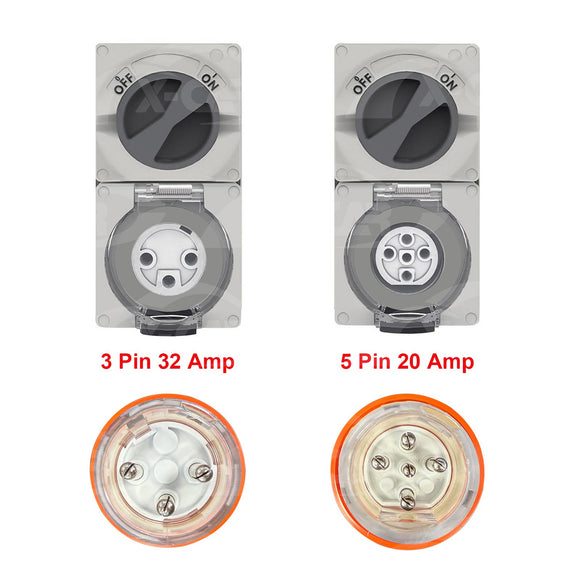 Portable Type 2 EV Charger Swappable Tail Adapters 10A/15A/20A/32A Modular Charging Kit Accessories