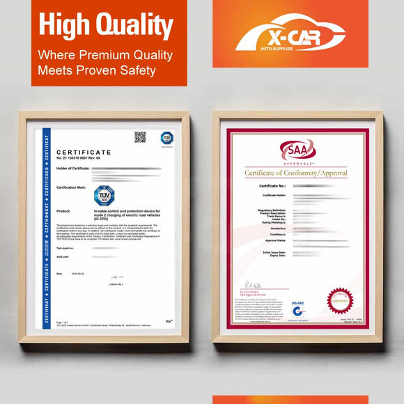 Portable Type 2 EV Charger Swappable Tail Adapters 10A/15A/20A/32A Modular Charging Kit Accessories