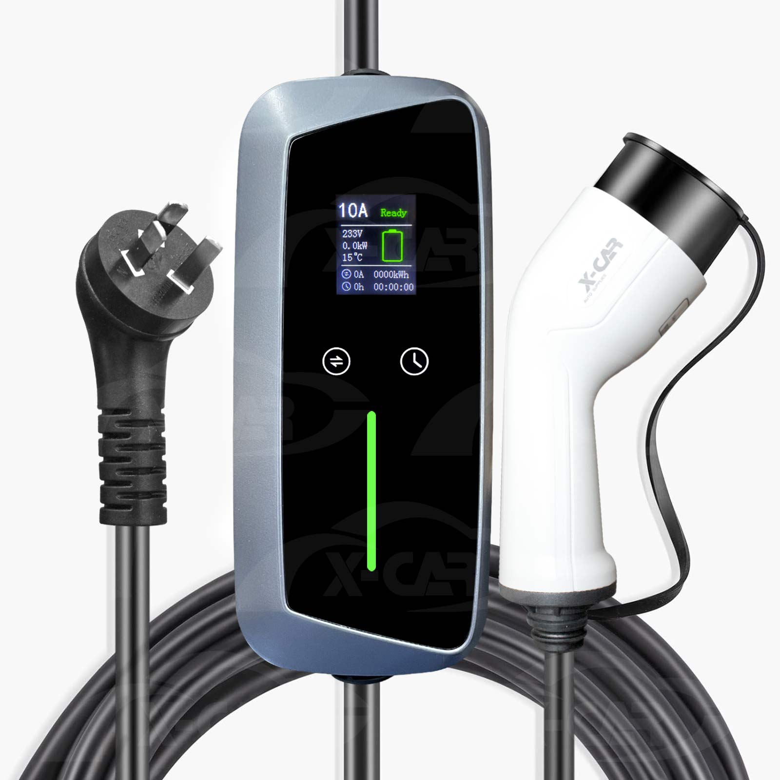 Type 2 Portable EV Charger 10 Amp 2.4KW AU Plug for Audi e-tron Q4 Q5 Q6 SQ6 Q6 SQ8 PHEV EV