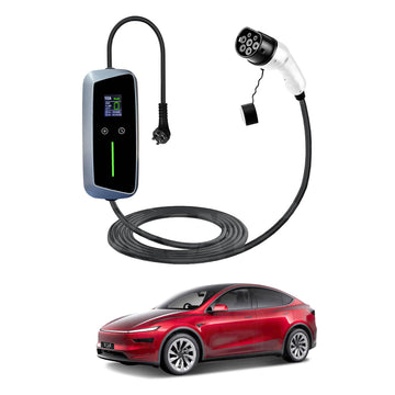 Tesla Model Y L 6-Seat Type 2 Portable EV Charger 10 Amp 2.4KW AU Plug 5 Meters