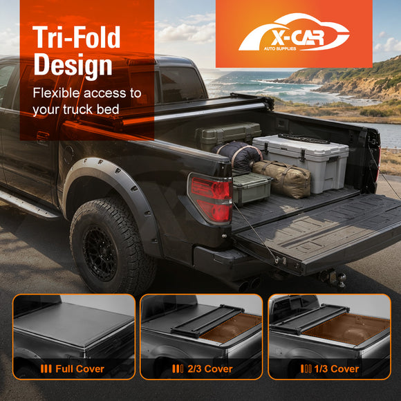 Soft Tonneau Cover for Nissan Navara D27 Series Dual Cab 2026-Onwards Tri-Fold Ute Tub Bed