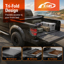 Soft Tonneau Cover for Mazda BT-50 BT50 Dual Cab TF Series 2020-Onwards Tri-Fold Ute Tub Bed-3