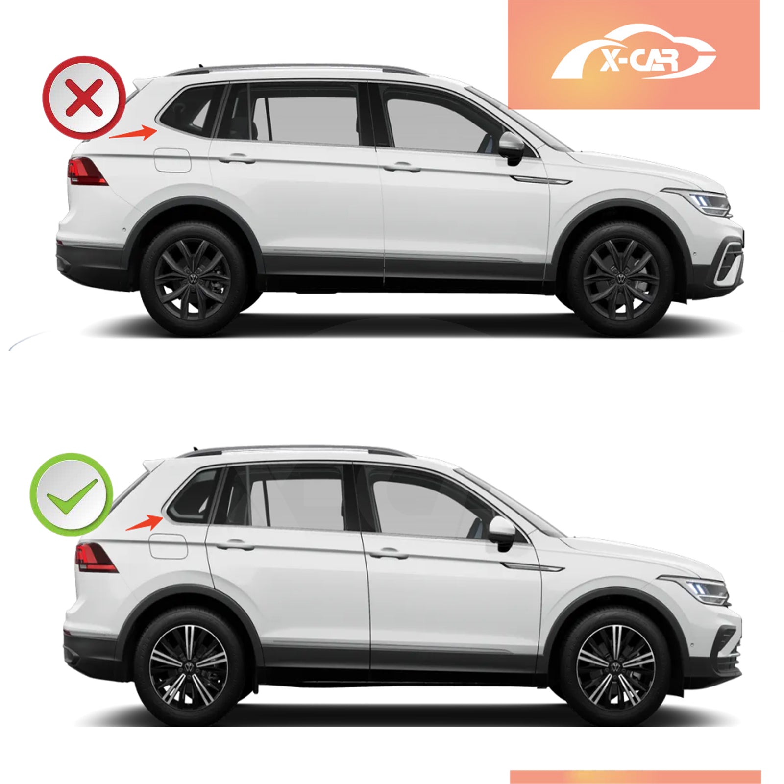 Magnetic Window Sun Shades for Volkswagen VW Tiguan 2016-2024