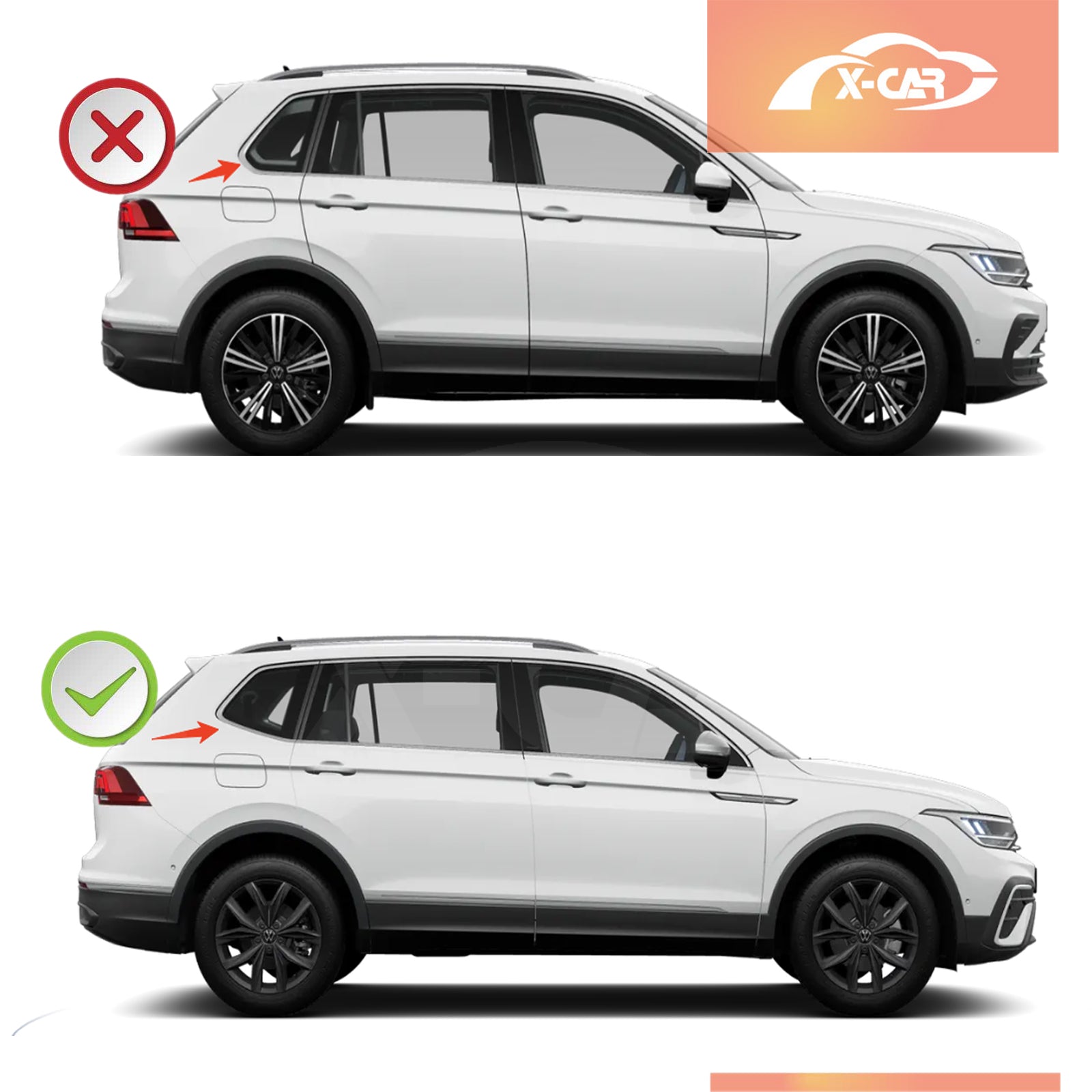 Retractable Cargo Cover for Volkswagen VW Tiguan Allspace 2016-2024 - 0