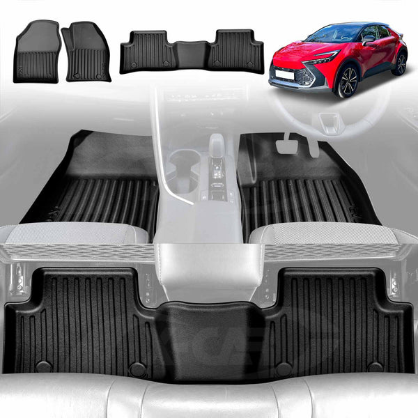 3D Floor Mats for All-New Toyota C-HR CHR 2024-2025 All-Weather Liners