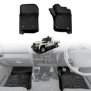 3D Front Floor Mats for Toyota Land Cruiser 79 Series Single Cab 2012-2016 All-Weather Car Liners-1