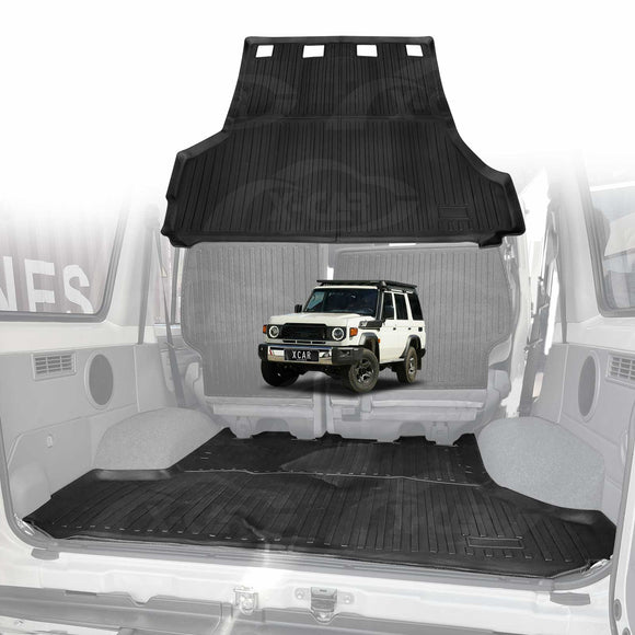 Boot Liner/Back Seat Protector for Toyota Landcruiser 70/76 Series 2023-Onwards Cargo Trunk Mat Luggage Tray