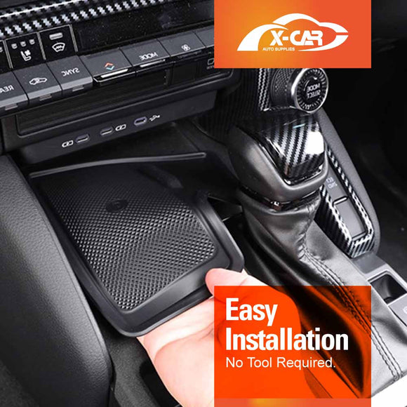 Wireless Charging Mat for Toyota Prado 250 2024-Onwards Center Console Silicone Pad