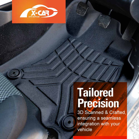 3D Floor Mats for Nissan Navara NP300 D23 Single Cab 2015-Onwards All-Weather Car Liners