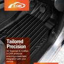 3D Floor Mats for Nissan Navara NP300 D23 Single Cab 2015-2025 All-Weather Car Liners-2