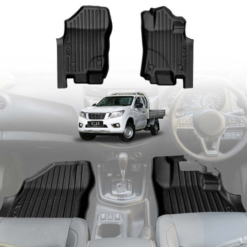 3D Floor Mats for Nissan Navara NP300 D23 Single Cab 2015-2025 All-Weather Car Liners