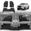 3D Floor Mats for Nissan Navara NP300 D23 Dual Cab 2015-2025 All-Weather Car Liners-1