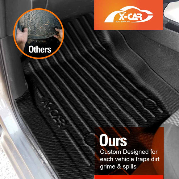 3D Floor Mats for Nissan Navara NP300 D23 Single Cab 2015-2025 All-Weather Car Liners