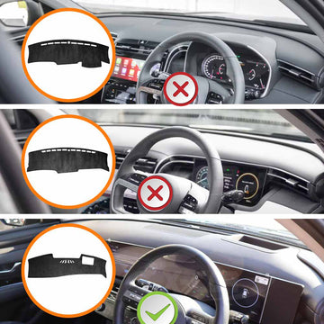 Dash Mat for Hyundai Tucson With HUD 2024-Onwards Non-Slip Microfiber Pad Cover - 0