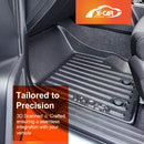 3D Floor Mats for Mitsubishi Triton MV Single Cab & Club Cab 2024-Onwards All-Weather Liners-4