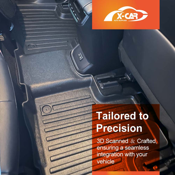 3D Floor Mats For Toyota Kluger 2021-2025 All-Weather Liners