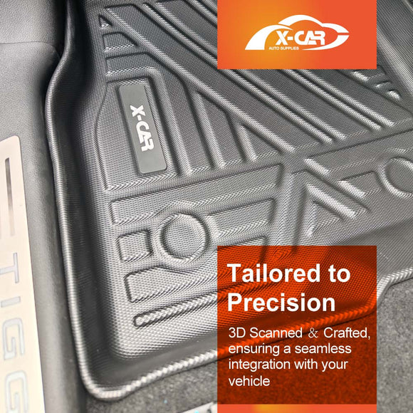 3D Floor Mats for Chery Tiggo 8 Pro Max 2024-2025 All-Weather Car Liners