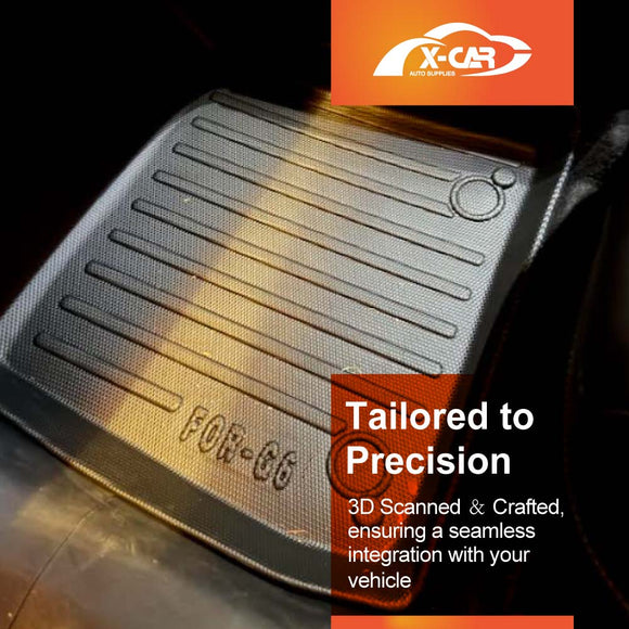 3D Floor Mats for XPeng G6 2024-2025 All-Weather Car Liners