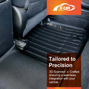 X-CAR 3D floor mat for Subaru Outback 2015-2020 installed in the foot well of the rear passenger row's foot well.