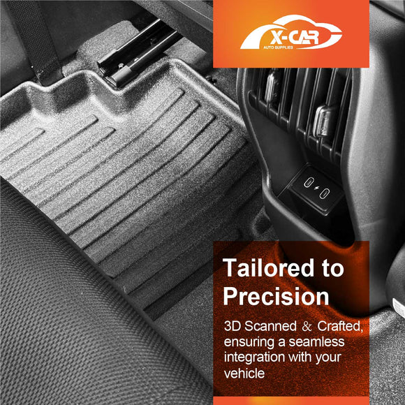 3D Floor Mats for Hyundai Kona 2023-Onwards All-Weather Car Liners