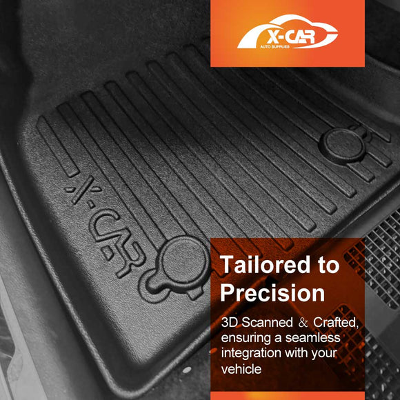 3D Floor Mats for Volkswagen VW Tiguan 2016-2024 All-Weather Liners