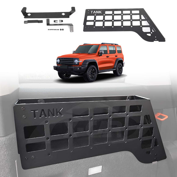 GWM Tank 300 2023-2025 Trunk Storage Rack Boot Side Shelves Shelf Organizer Accessories