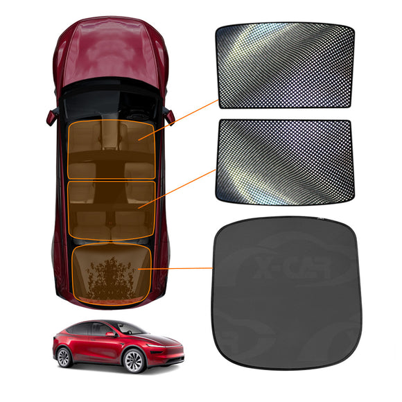 Rear Windscreen Roof Sunshades for Tesla Model Y L 6-Seat 2026-Onwards Sunroof Sun Blind