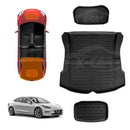 Tesla Model 3 Interior Liners Set 2019-2023 All-Weather XPE Cargo Trunk Mats-1