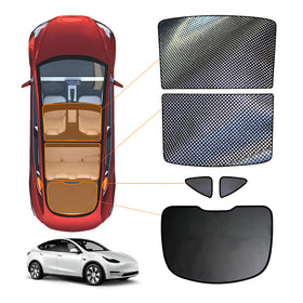 Glass Roof Sun Shades For Tesla Model Y 2022-2025