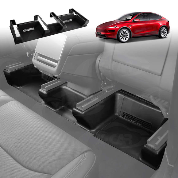 Car Under Seat Protector for Tesla Model Y Juniper 2025-Onwards Seat Rail Cover Anti Kick Guard Underseat Interior Accessories