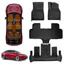 3D Floor Mats for Tesla Model Y L 6-Seat 2026-Onwards All-Weather Car Liners-1