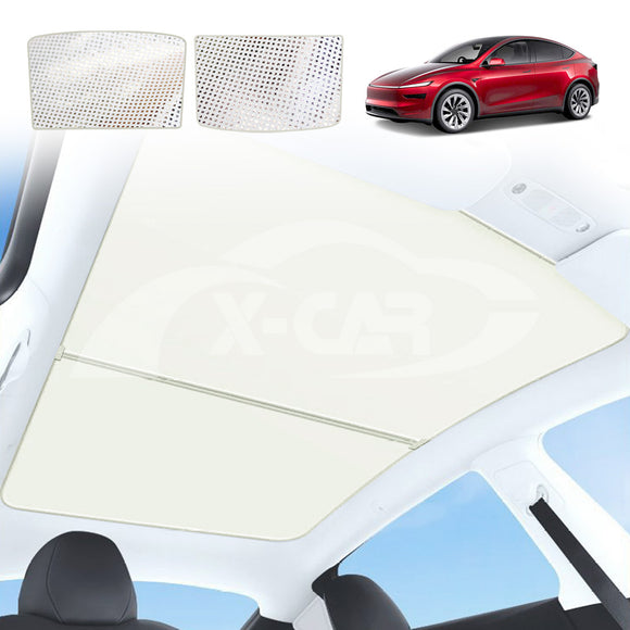 Rear Windscreen Roof Sunshades for Tesla Model Y L 6-Seat 2026-Onwards Sunroof Sun Blind