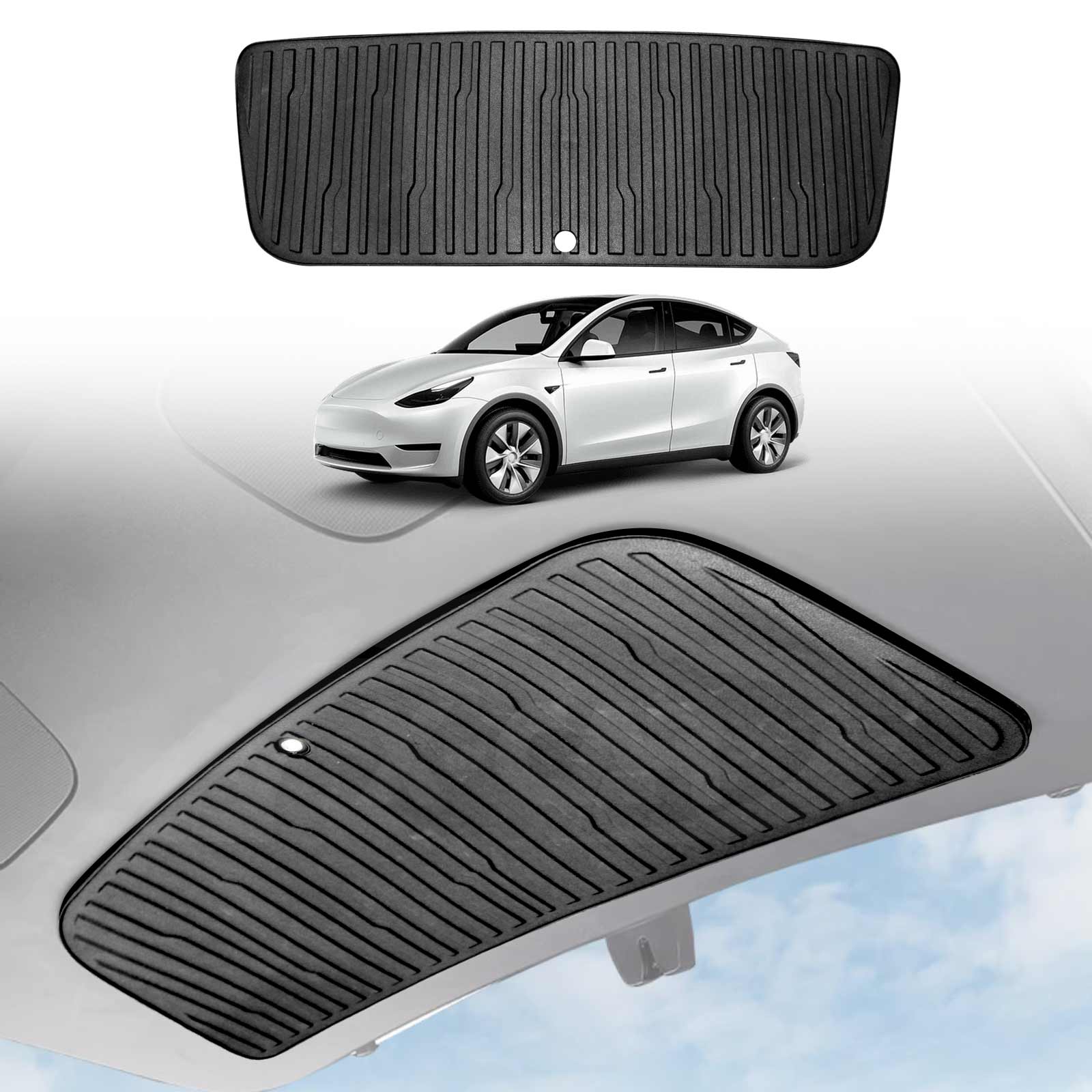 Trunk Tailgate Panel Protector Mat Pad for Tesla Model Y 2021-2025 Interior Door Trim - 0