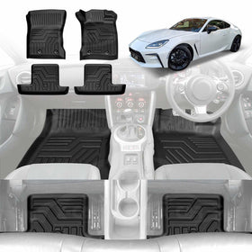 3D Floor Mats for Toyota GR86 2022-Onwards All-Weather Car Liners