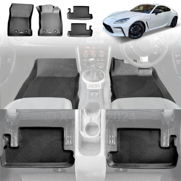 3D All-Weather Floor Mats for Toyota GR86 2022-2024