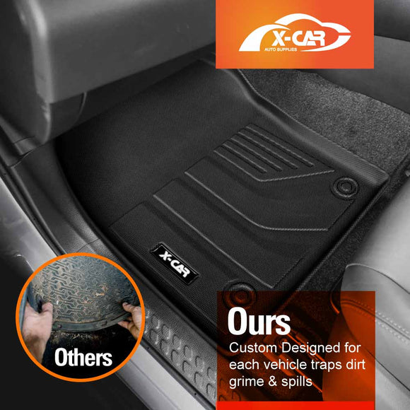 3D Floor Mats for Toyota C-HR CHR 2016-2023 All-Weather Liners