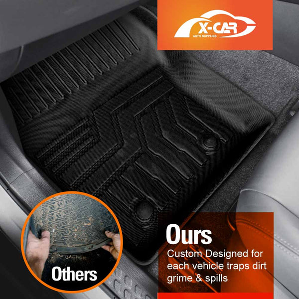 3D Floor Mats for Toyota C-HR CHR 2016-2023 All-Weather Liners